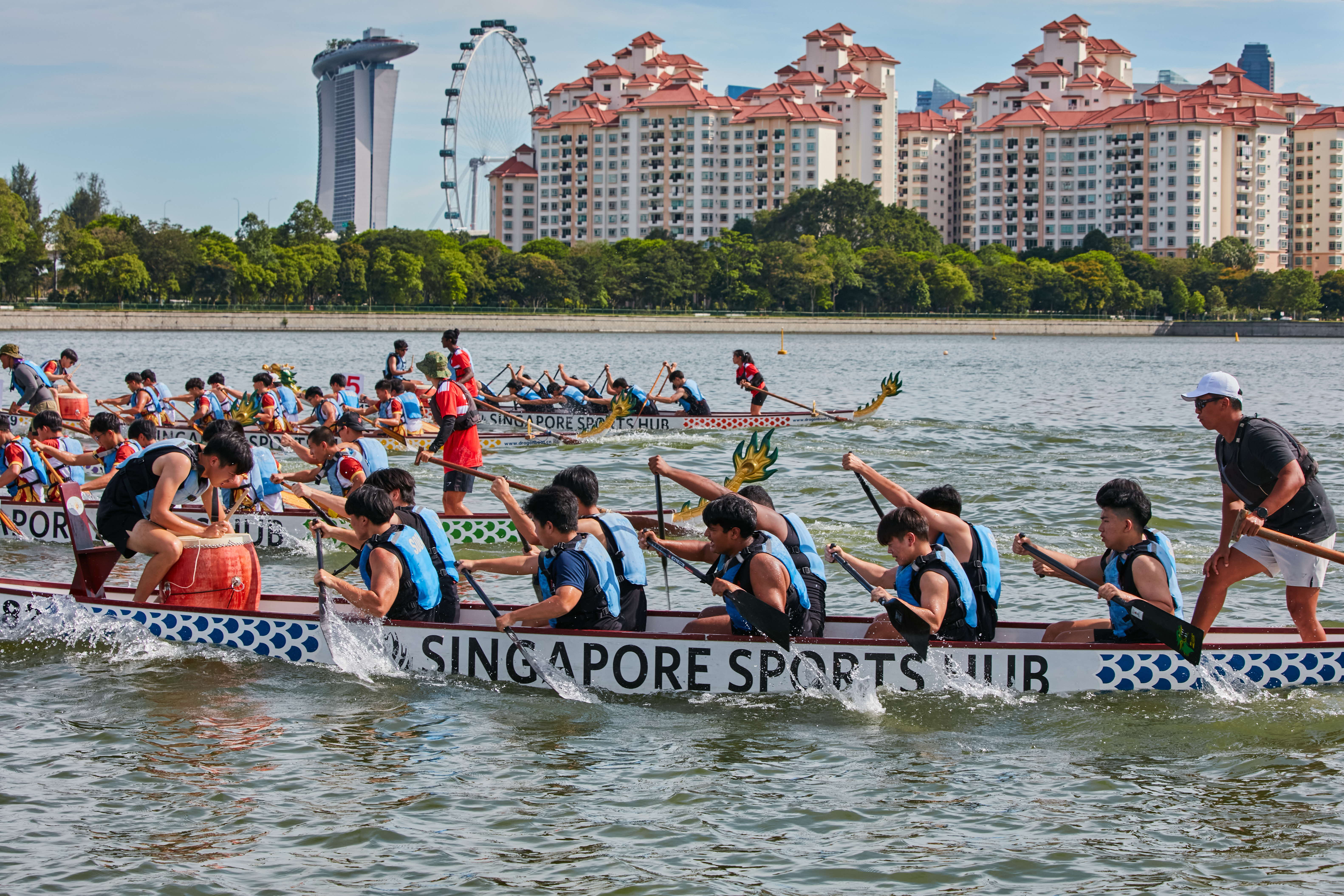 Photo of dragon boating in Kallang Basin
